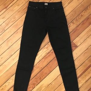 Black High Rise Skinny Jeans by ABLE size 28